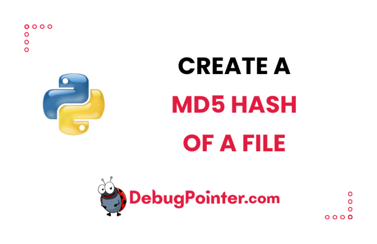 Create MD5 Hash Of A File In Python